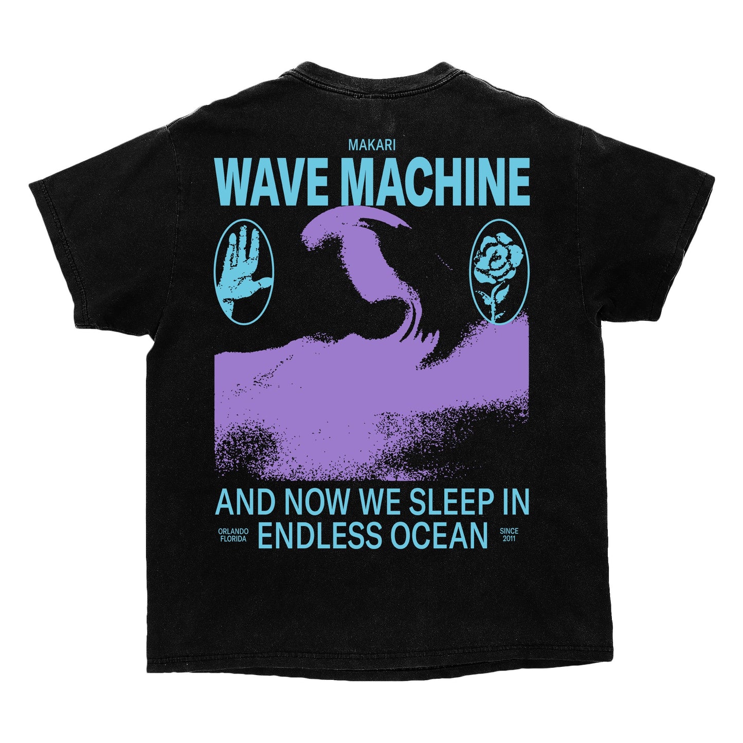 Makari - Wave Machine Black Tee