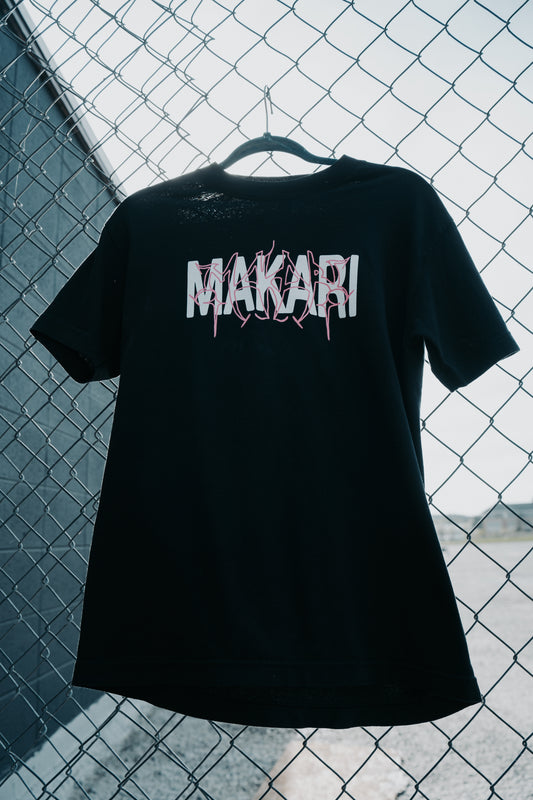 MAKARI BLACK + PINK SHIRT